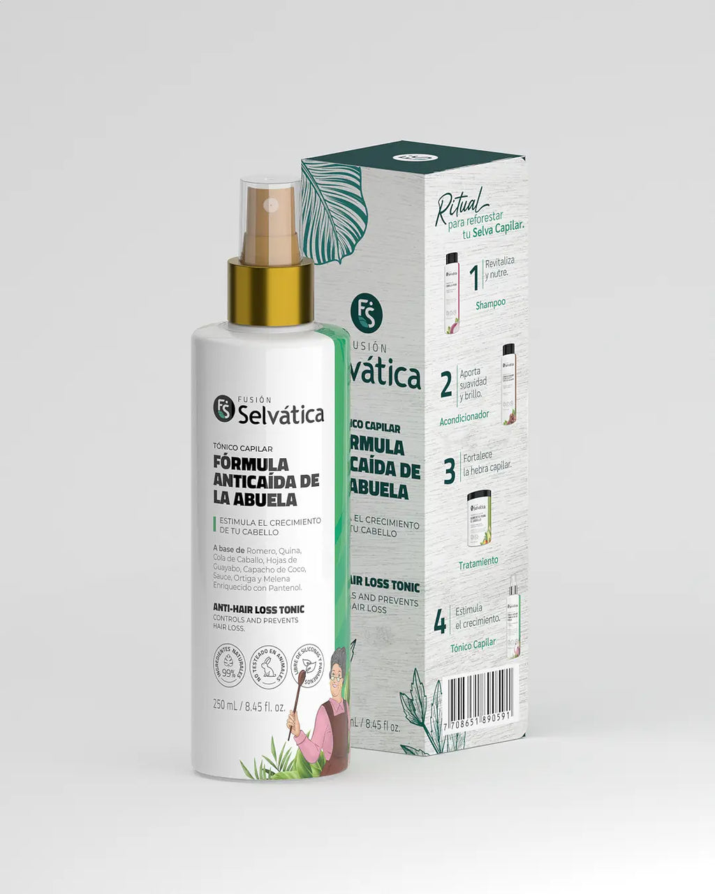 Tónico Anticaída y Crecimiento Fusión Selvática – Fórmula de la Abuela 250 ml - Mi tienda