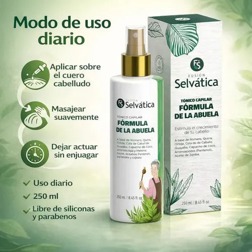 Tónico Anticaída y Crecimiento Fusión Selvática – Fórmula de la Abuela 250 ml - Mi tienda