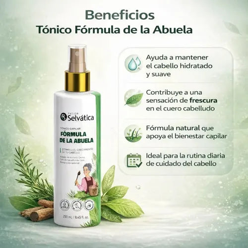 Tónico Anticaída y Crecimiento Fusión Selvática – Fórmula de la Abuela 250 ml - Mi tienda