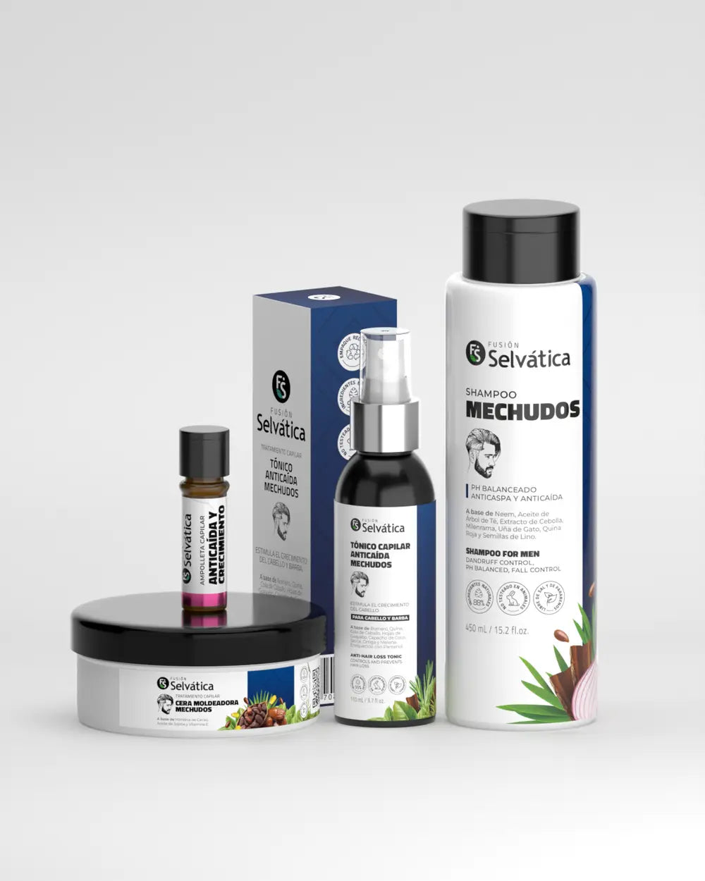 Kit Anticaída y Crecimiento Capilar para Hombre – Fusión Selvática Beauty Valori